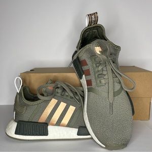 SOLD- Womens adidas NMD R1 Athletic Shoe - Legacy Green / Copper